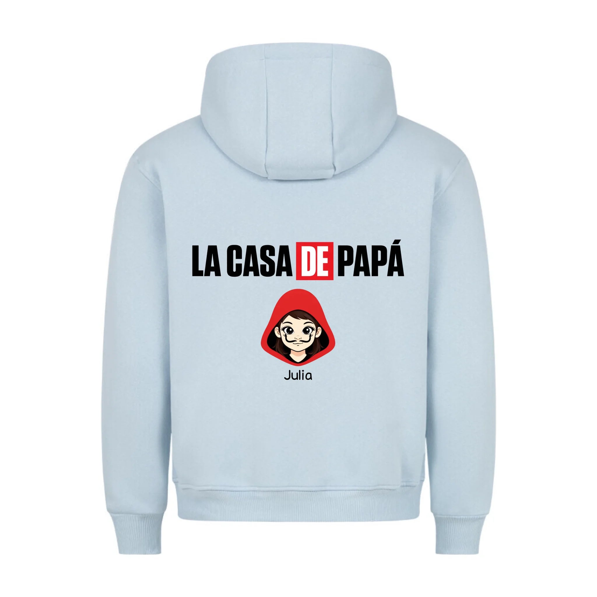 LA CASA DE PAPA - Sudadera personalizable con estampado en la espalda