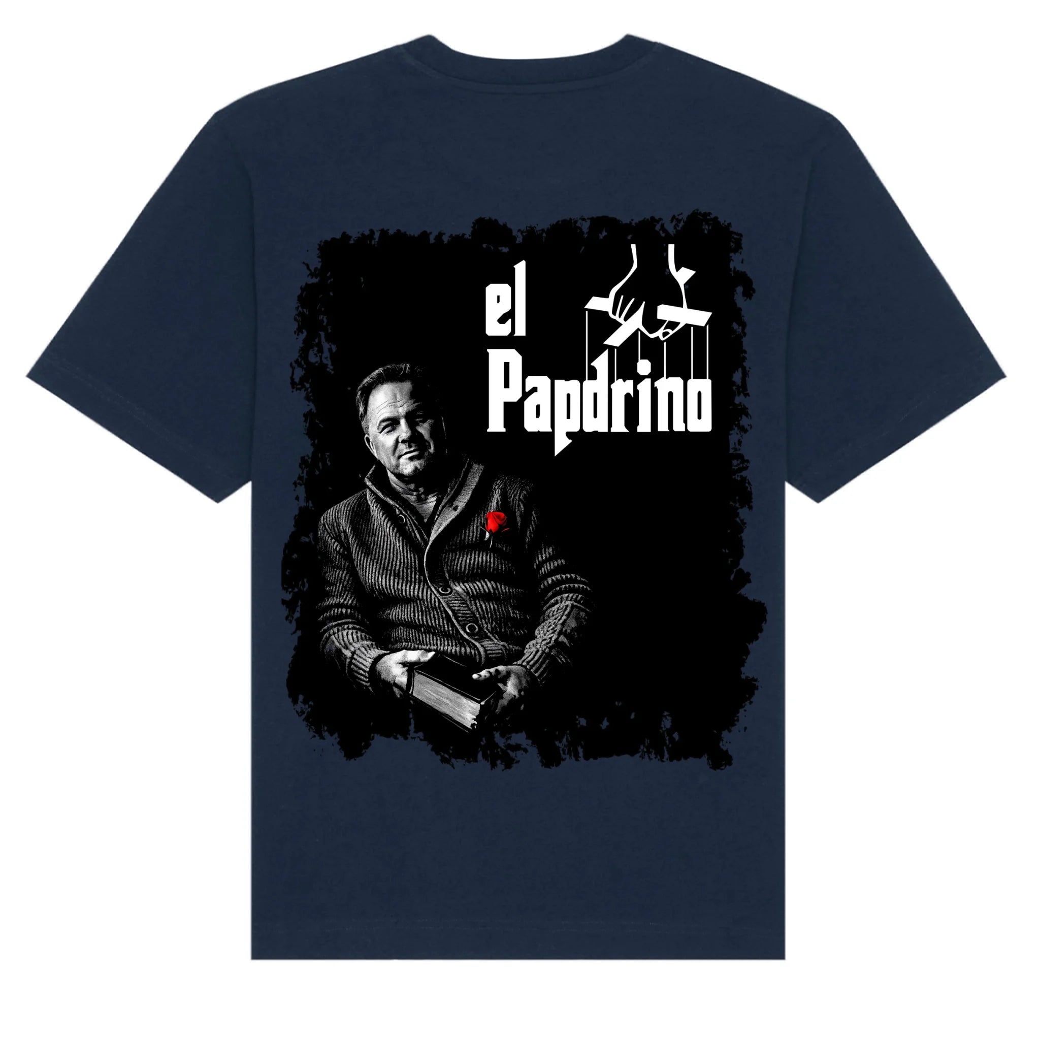 mockup shirt back navy