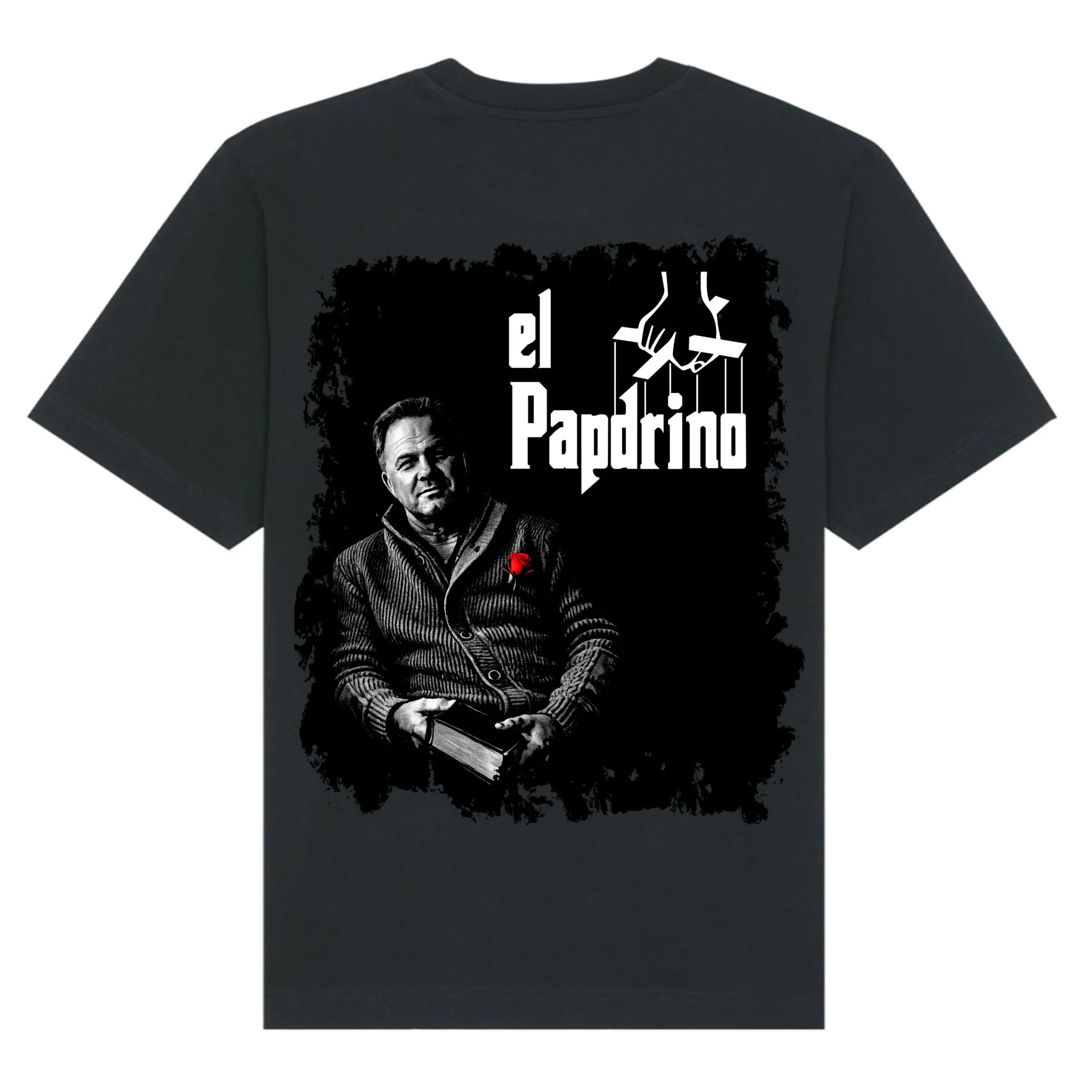 mockup shirt back black