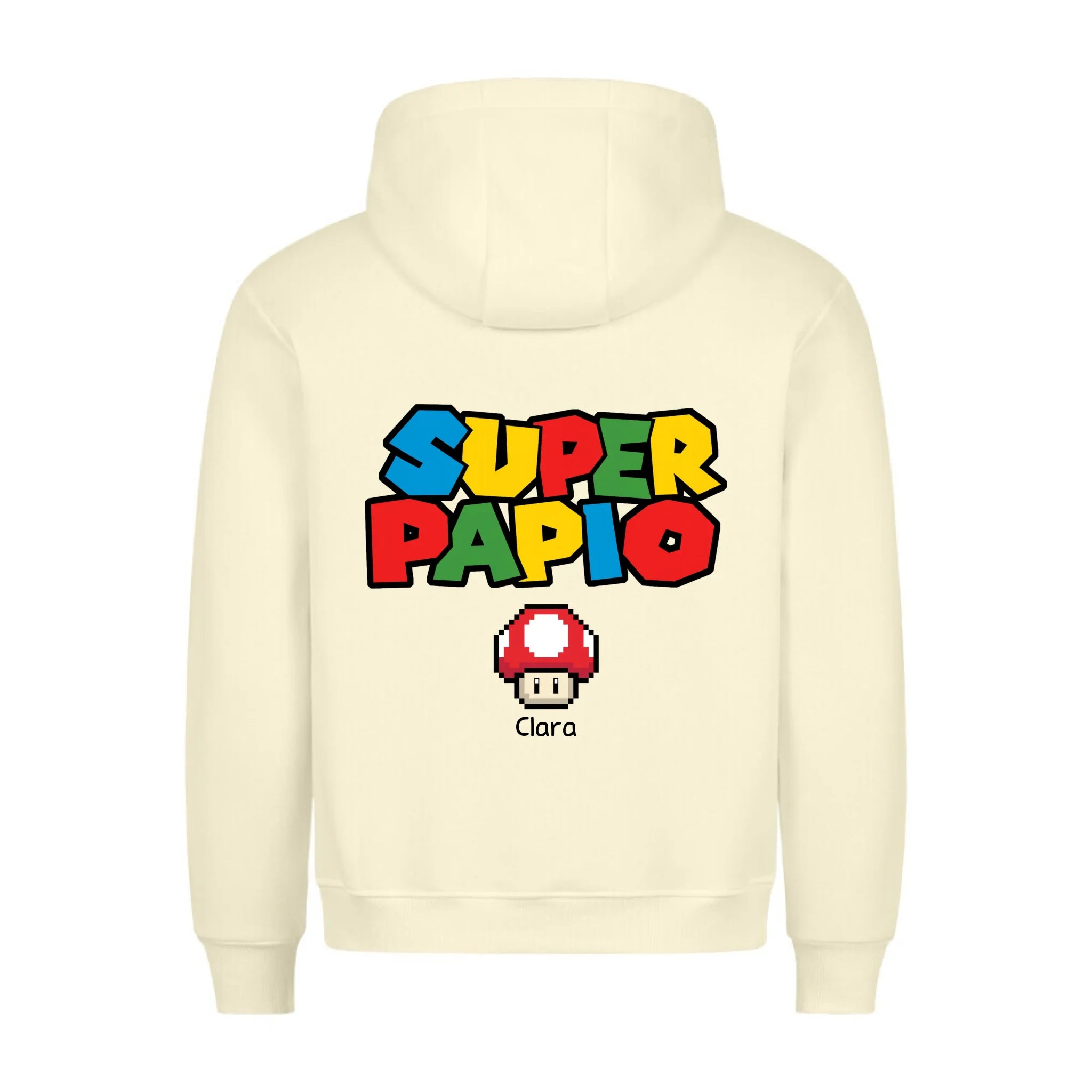 SUPER PAPIO - Sudadera personalizable con estampado en la espalda