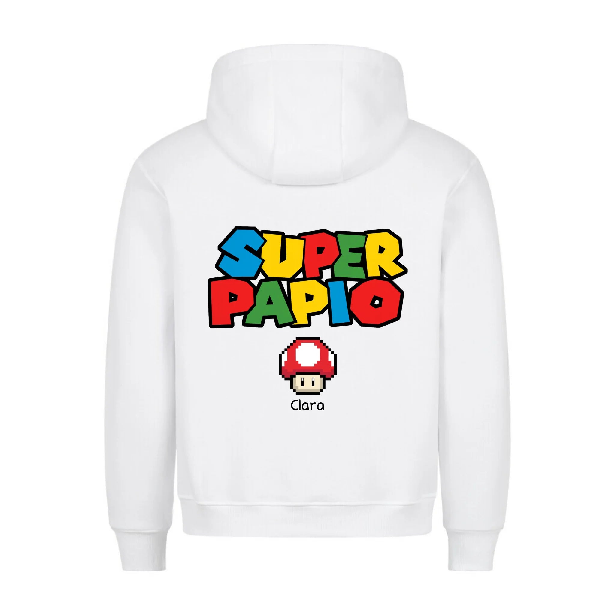 SUPER PAPIO - Sudadera personalizable con estampado en la espalda