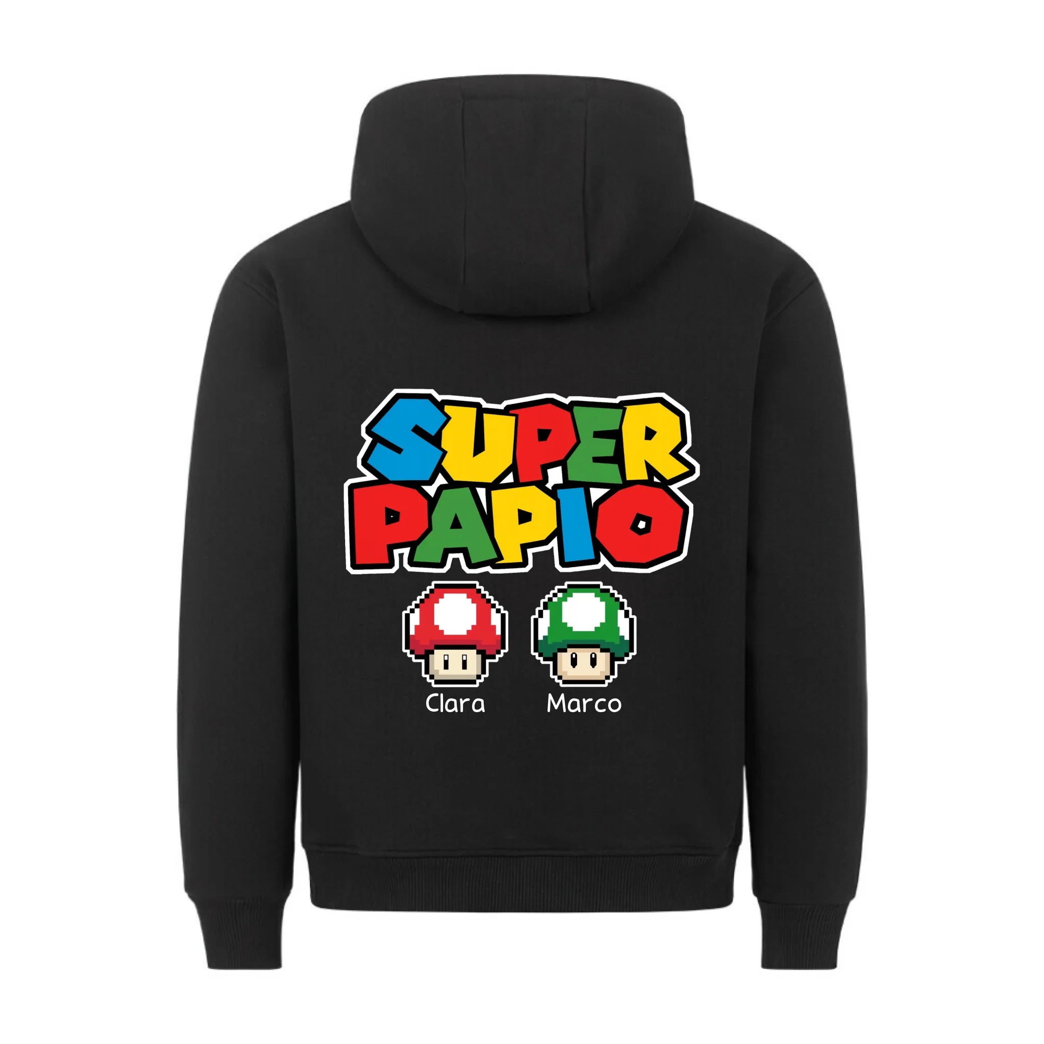 SUPER PAPIO - Sudadera personalizable con estampado en la espalda