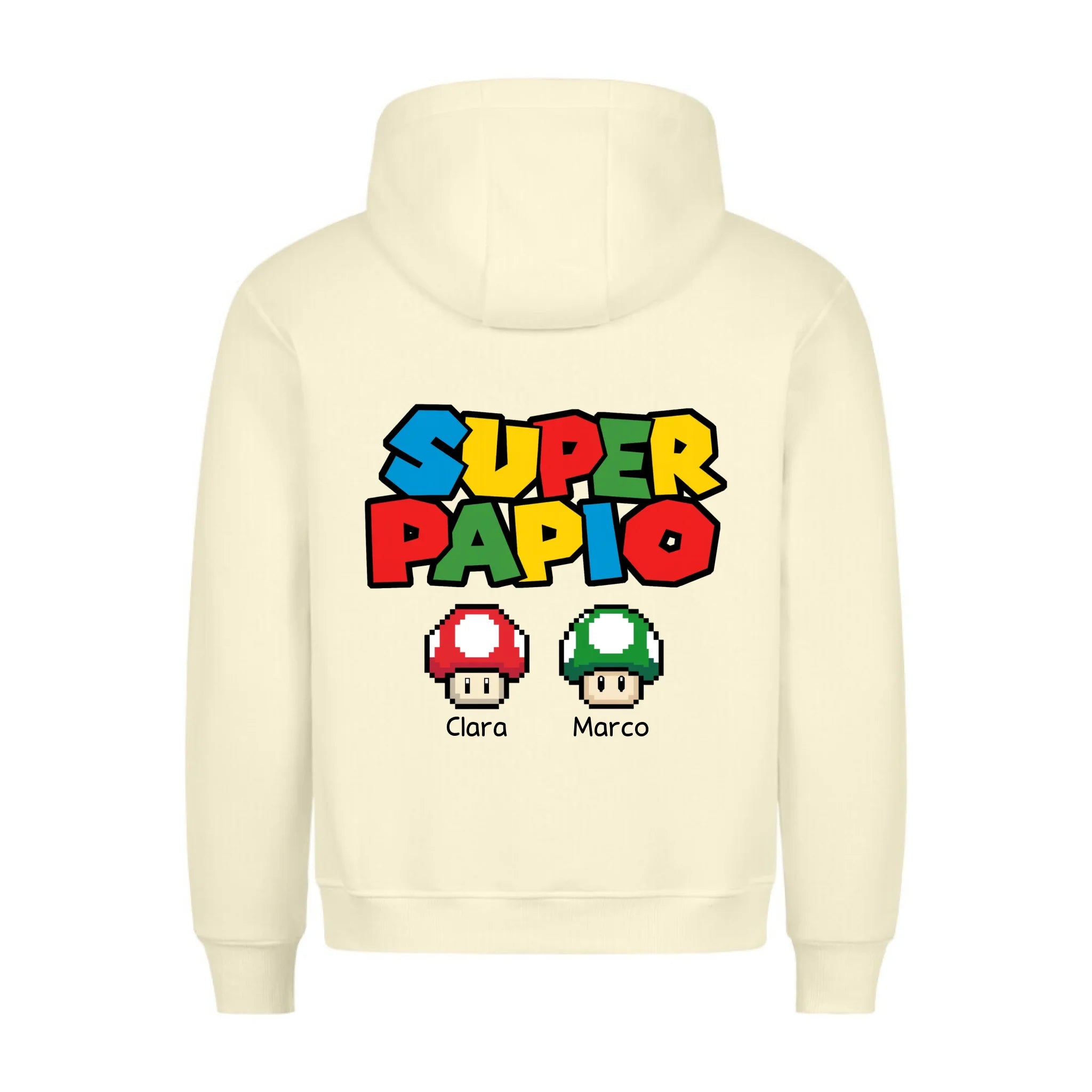 SUPER PAPIO - Sudadera personalizable con estampado en la espalda