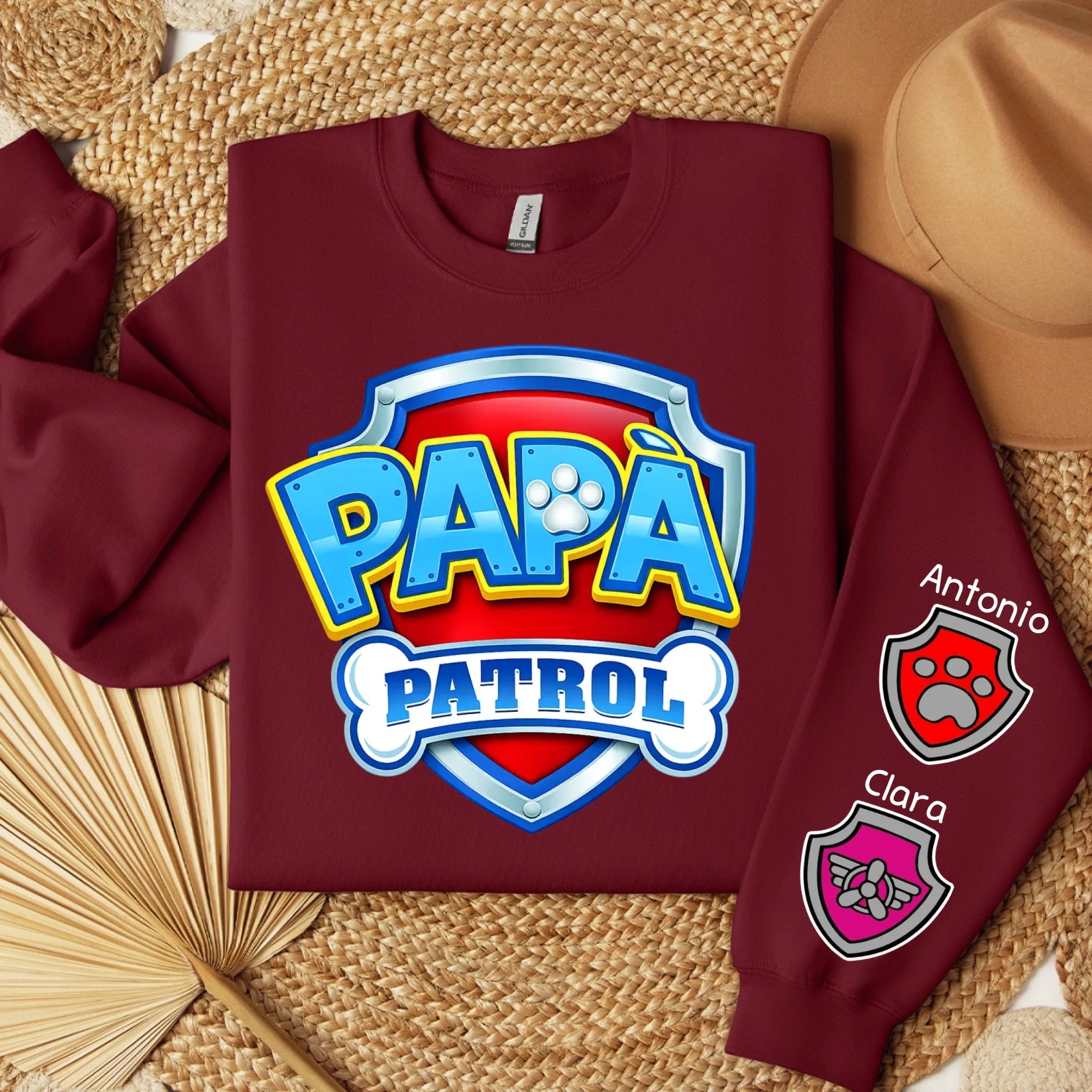 sweater folded burgund