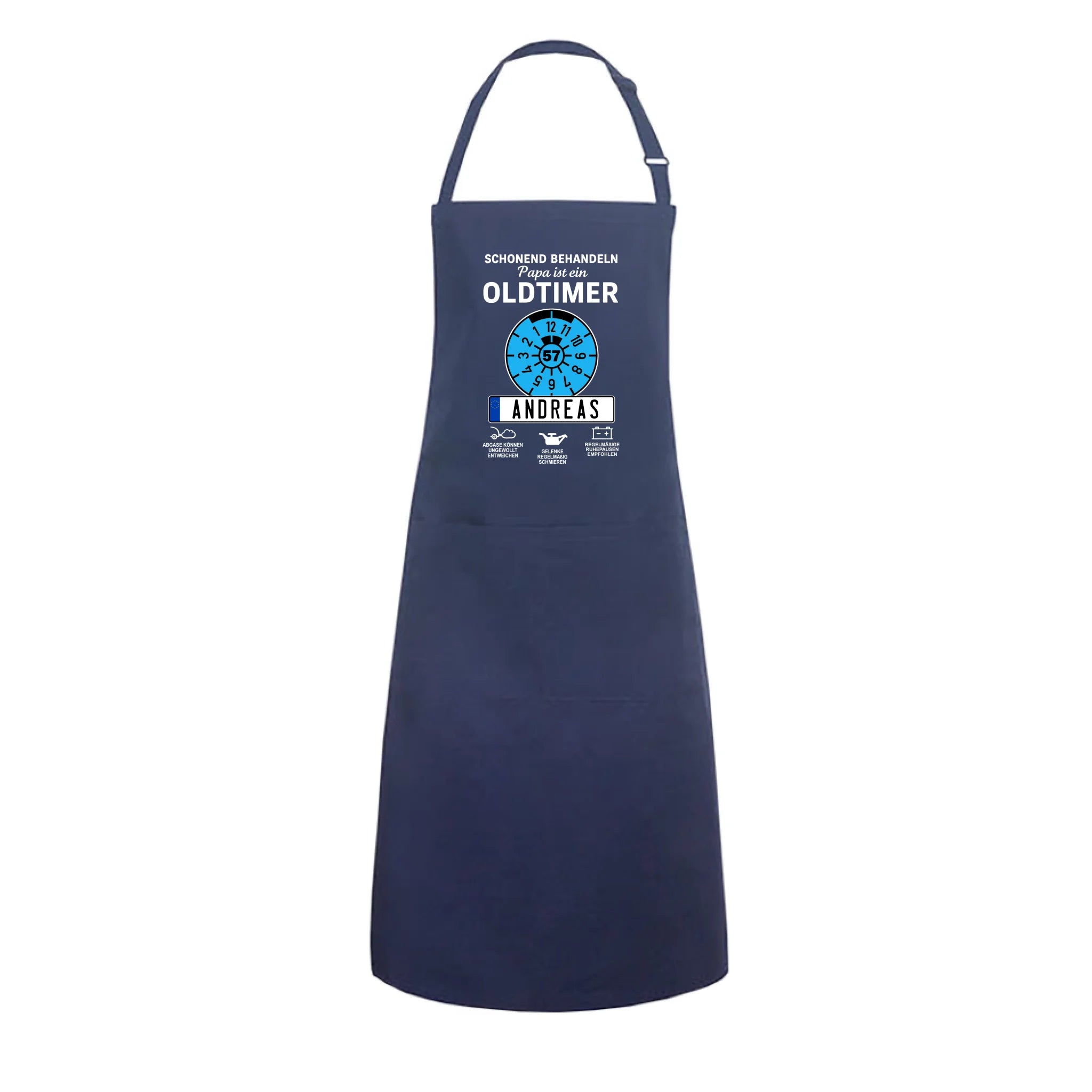 OLDTIMER KENNZEICHEN - Personalisierbare Grillschürze