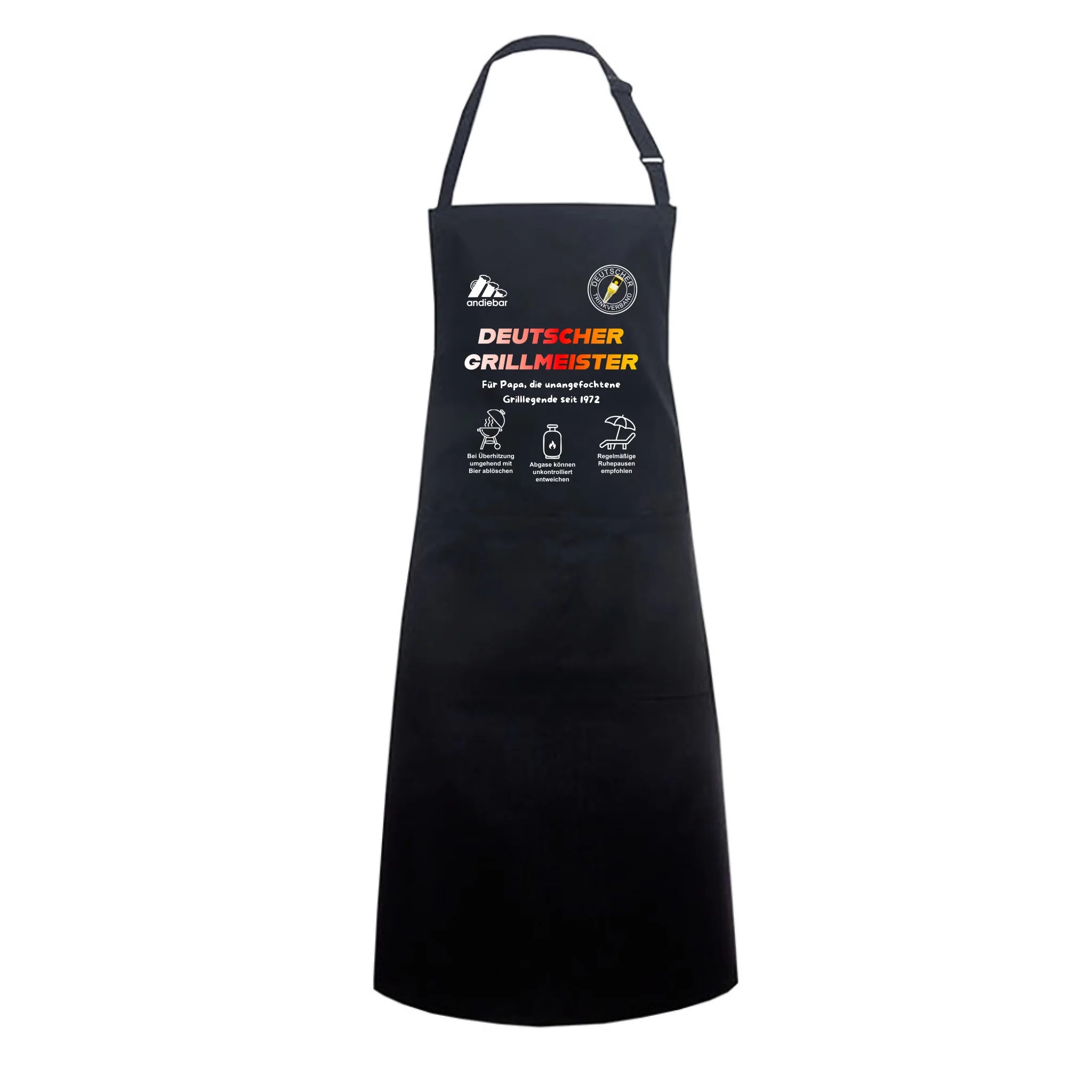 DEUTSCHER GRILLMEISTER - Personalisierbare Grillschürze