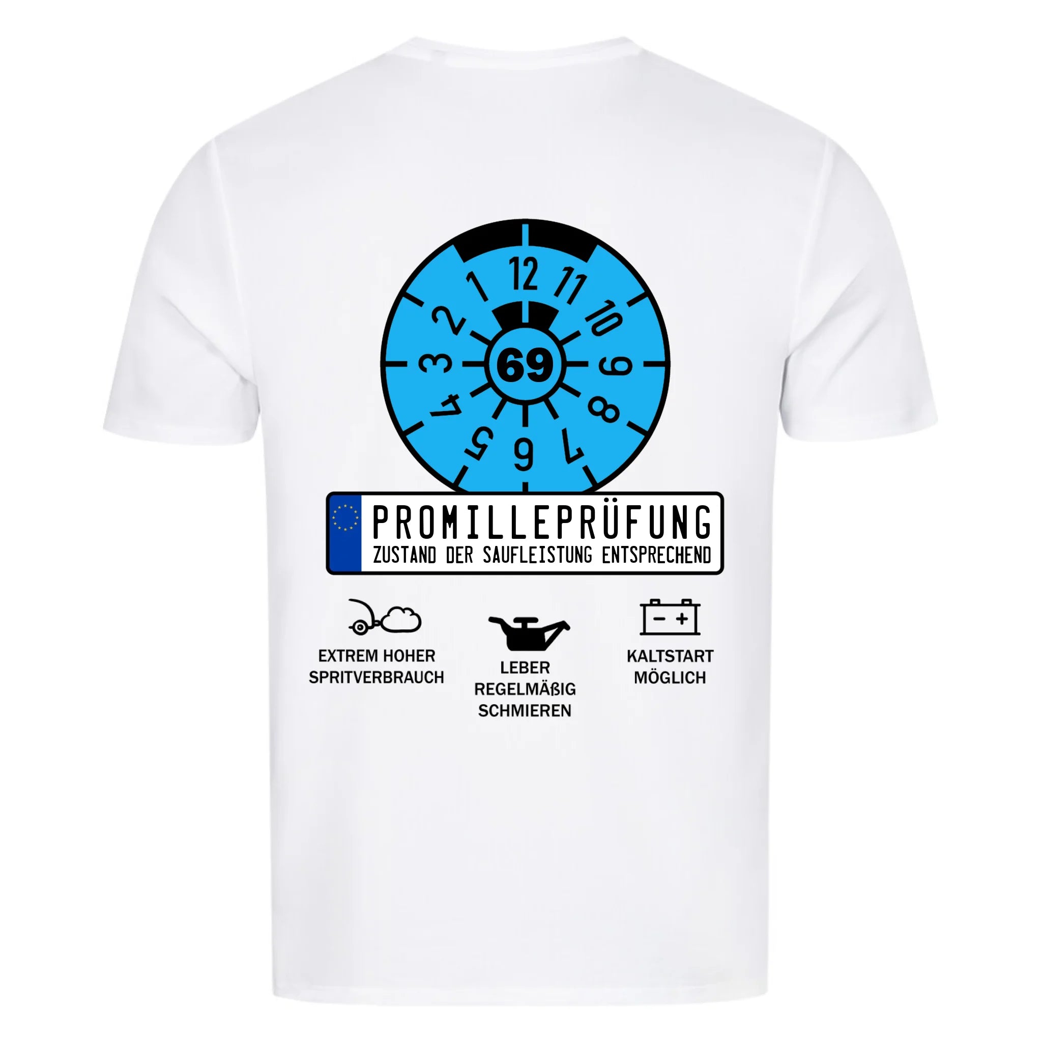 PROMILLEPRÜFUNG - Personalisierbares Sportshirt Backprint