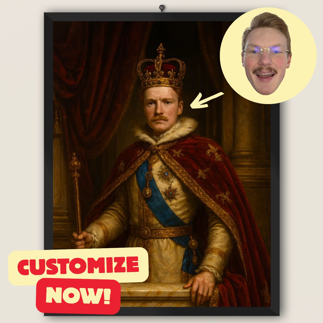 ROYAL PORTRAIT - Customizable Poster