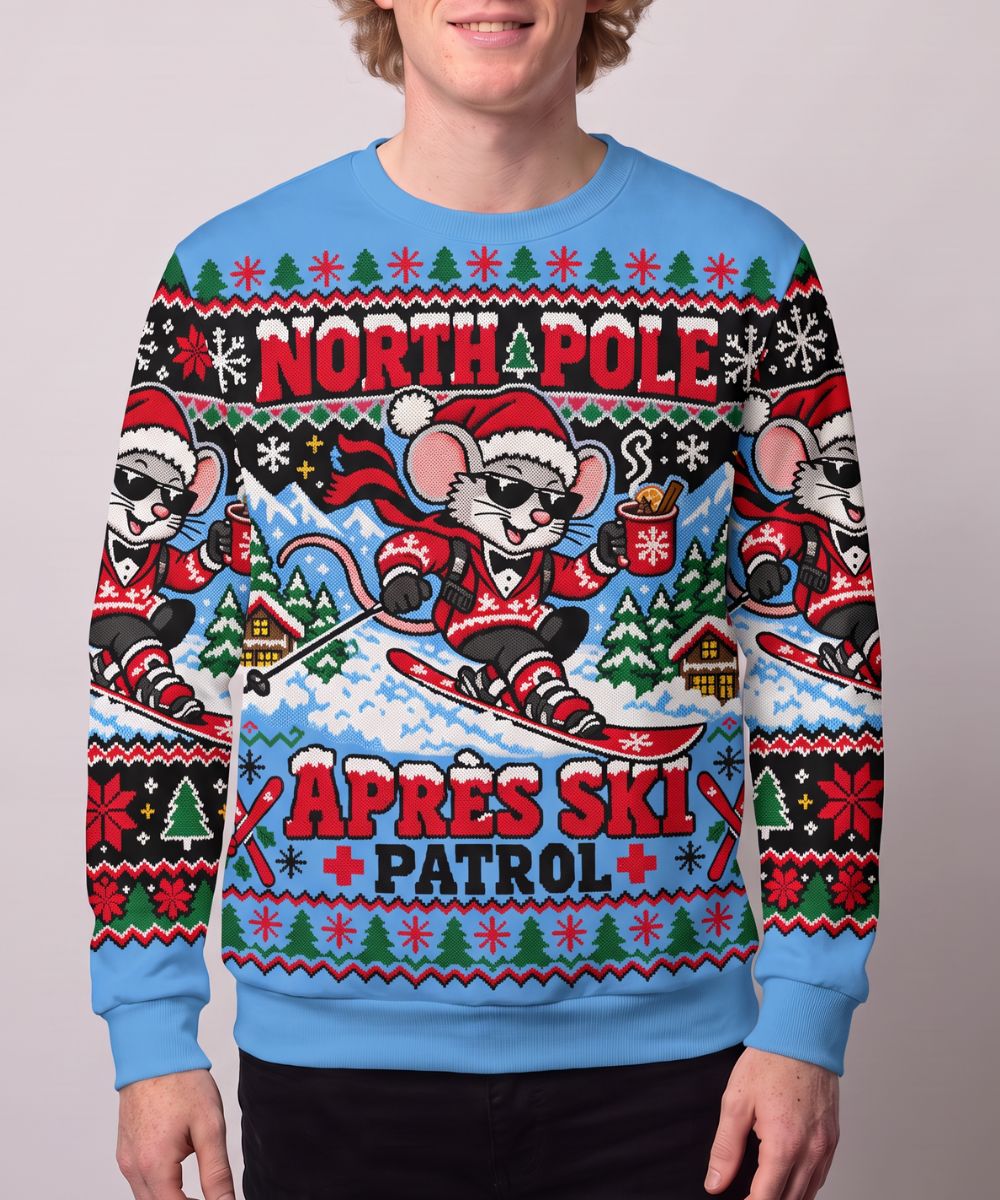 NORTH POLE APRES SKI PATROL - Pull de Noël Signature