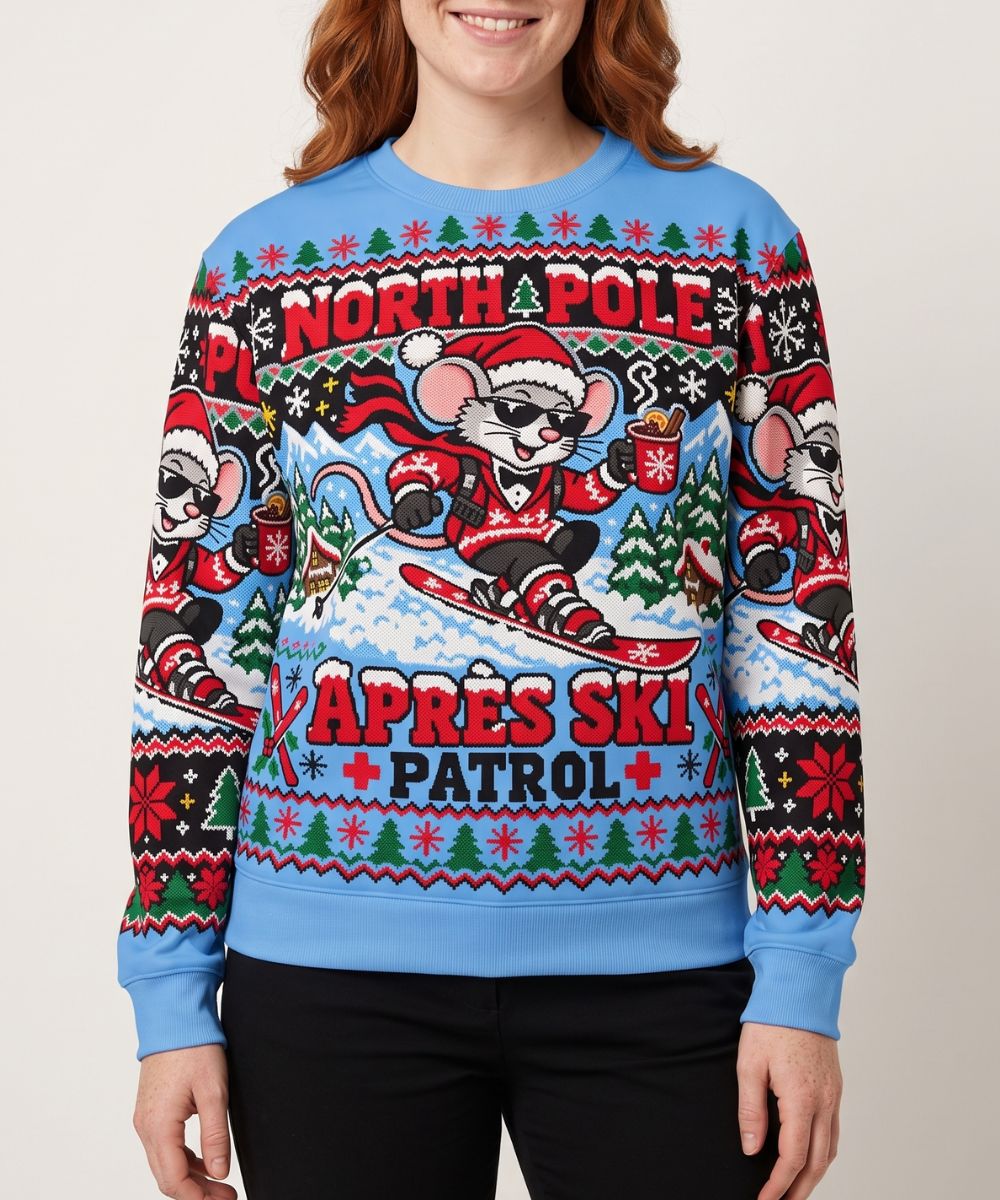 NORTH POLE APRES SKI PATROL - Pull de Noël Signature