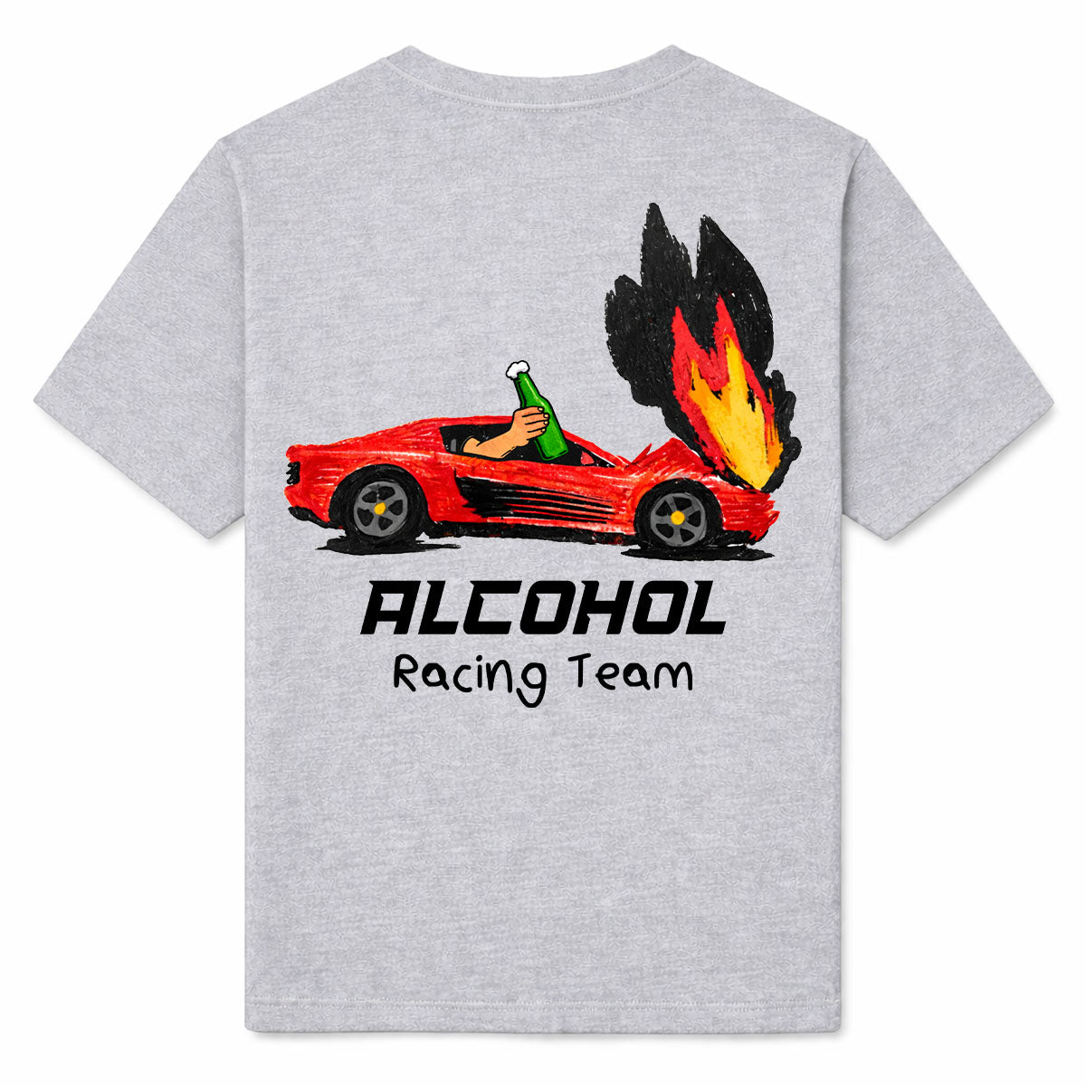 ALCOHOL RACING TEAM - Premium T-Shirt Backprint
