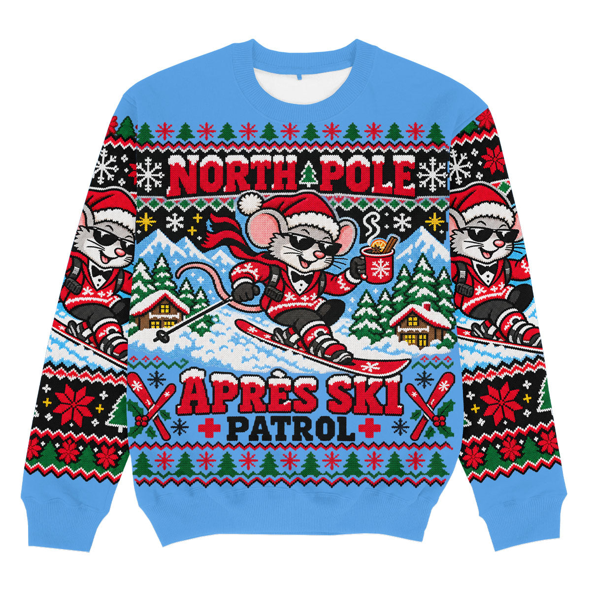 NORTH POLE APRES SKI PATROL - Pull de Noël Signature
