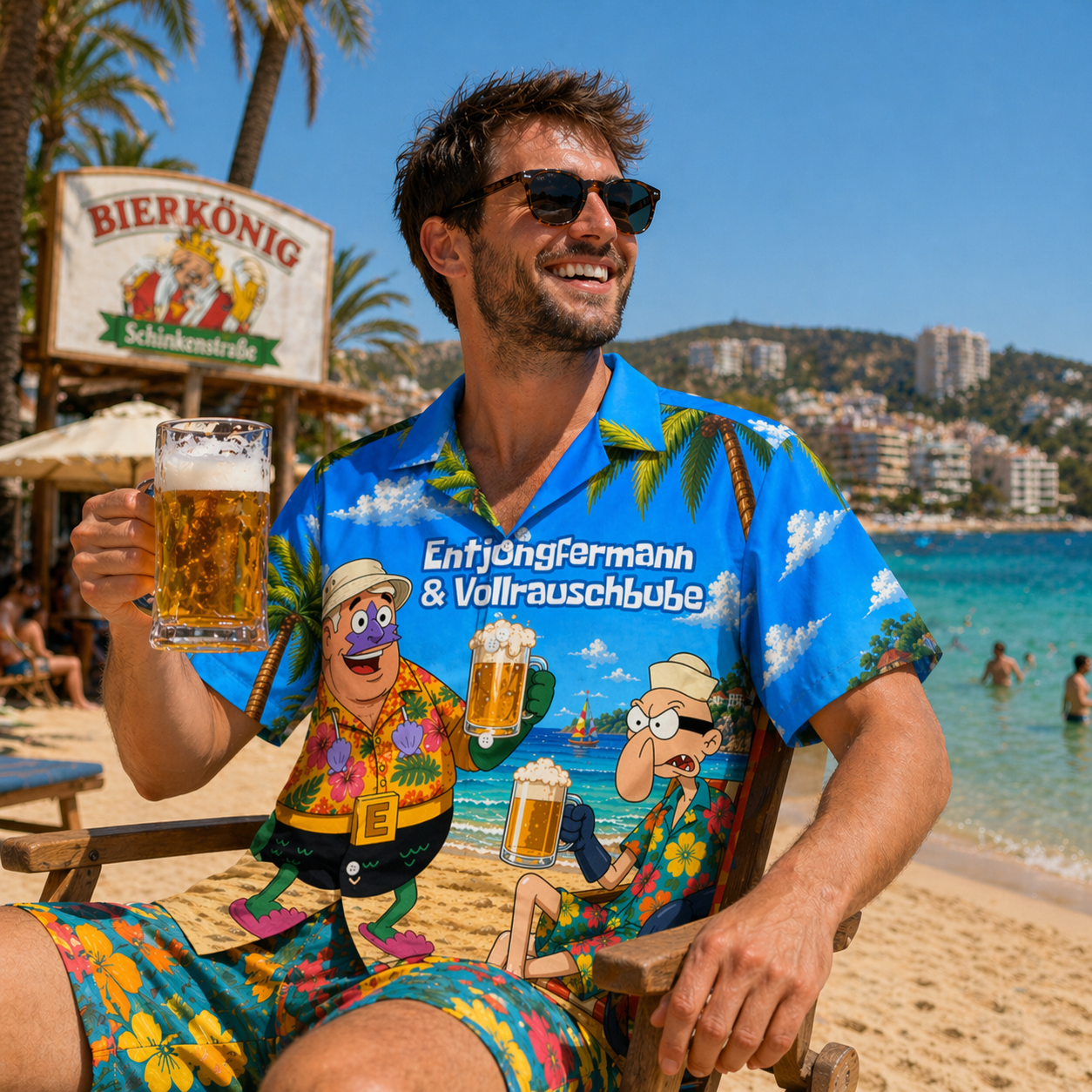 ENTJUNGFERMANN & VOLLRAUSCHBUBE - Premium Hawaiihemd