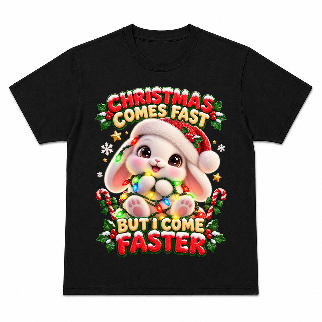 CHRISTMAS COMES FAST - Camiseta Navideña