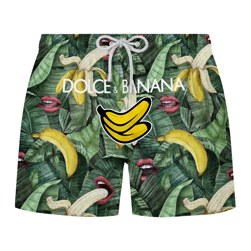 DOLCE & BANANA - Premium Badeshort Fullprint