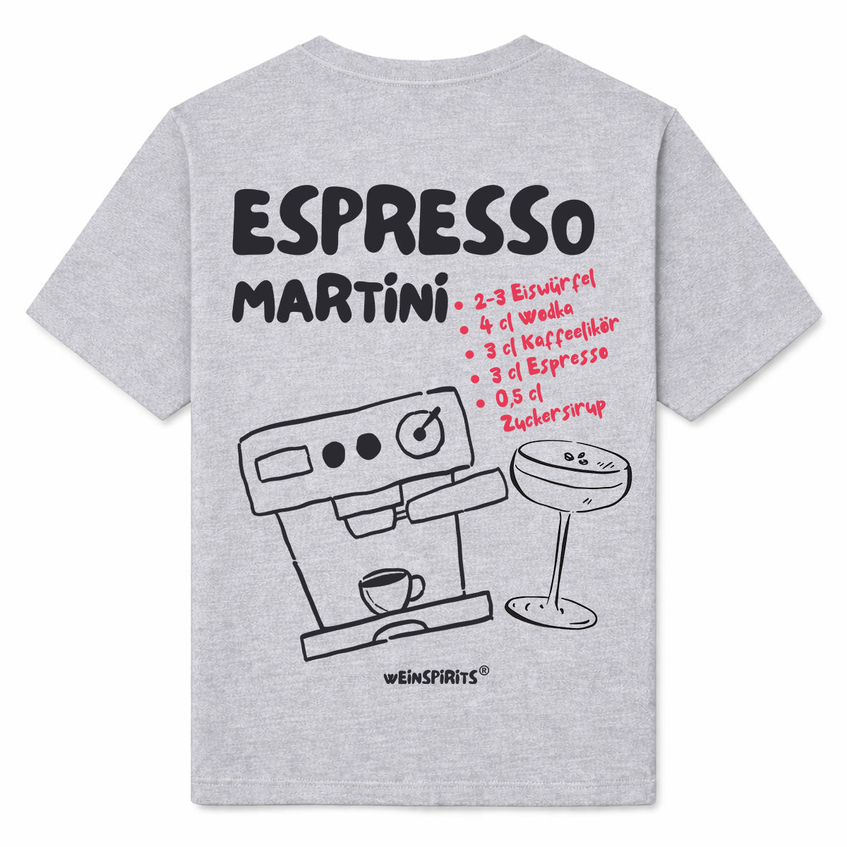 ESPRESSO MARTINI - Premium T-Shirt Backprint