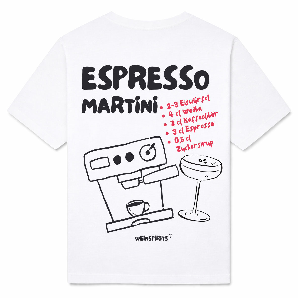 ESPRESSO MARTINI - Premium T-Shirt Backprint