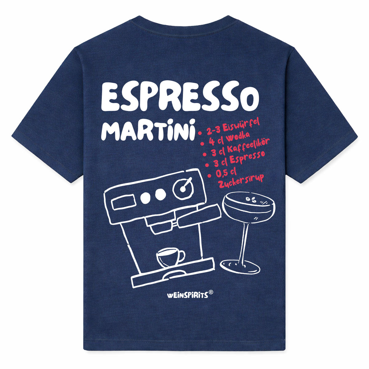ESPRESSO MARTINI - Premium T-Shirt Backprint
