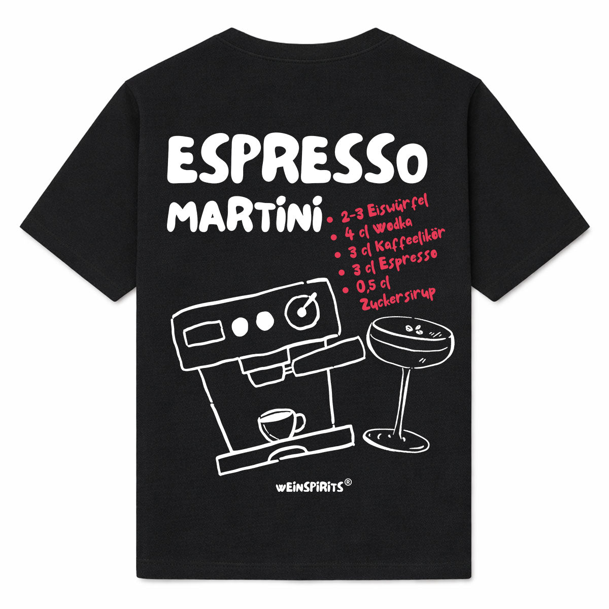 ESPRESSO MARTINI - Premium T-Shirt Backprint