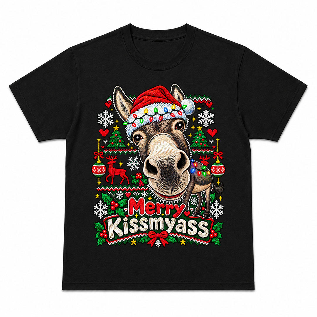 MERRY KISSMYASS - T-Shirt Natalizia