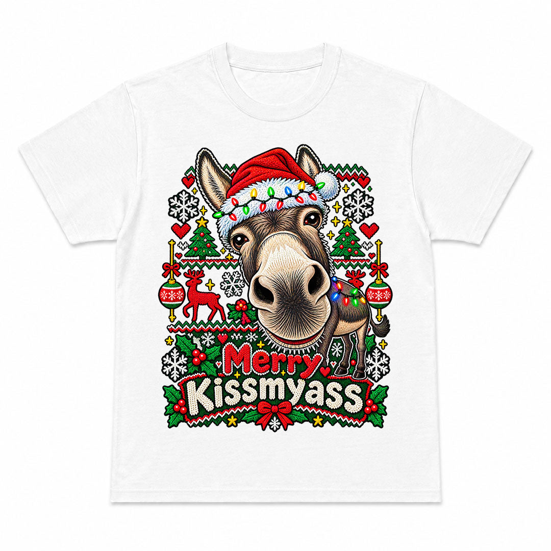 MERRY KISSMYASS - T-Shirt Natalizia