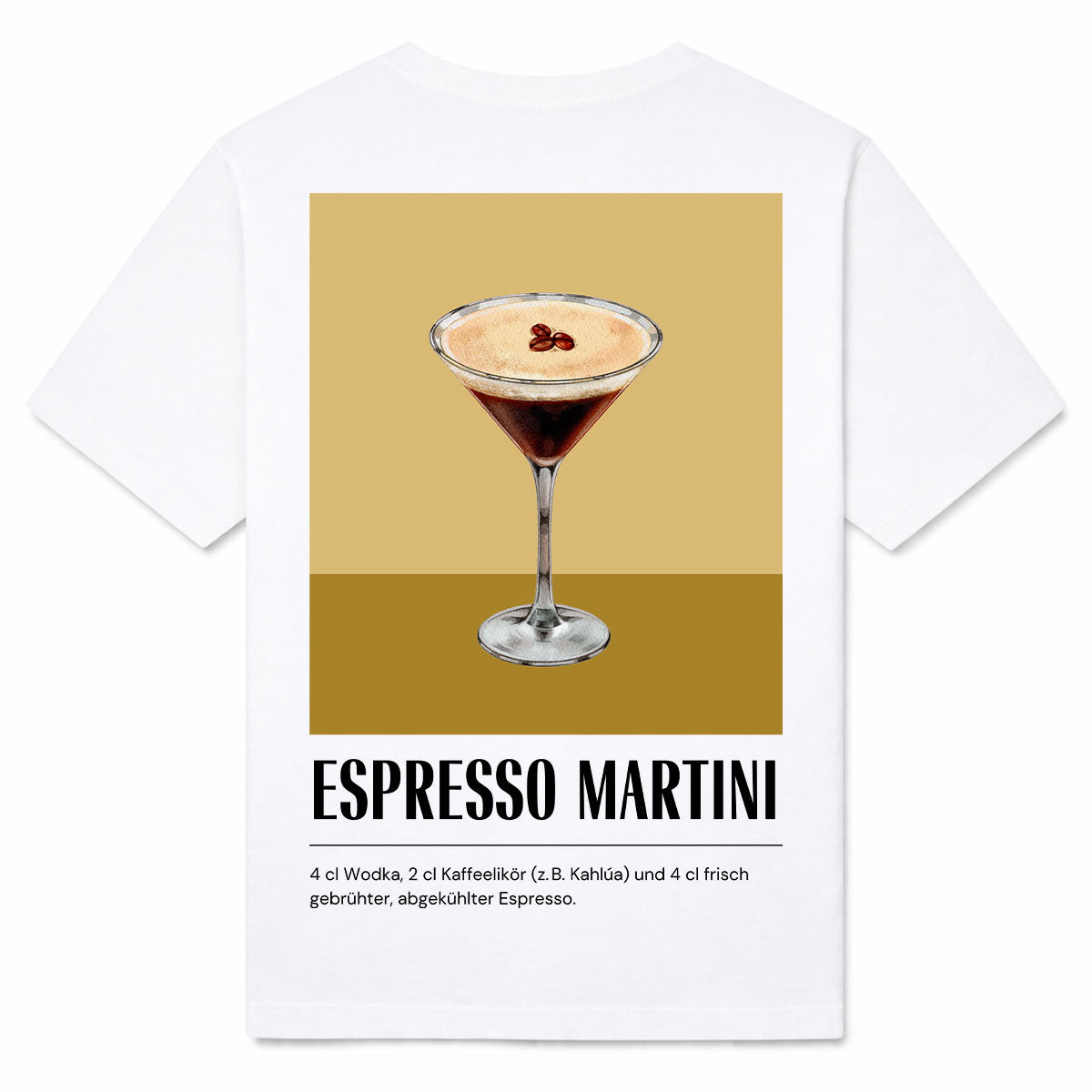 ESPRESSO MARTINI - Premium T-Shirt Backprint