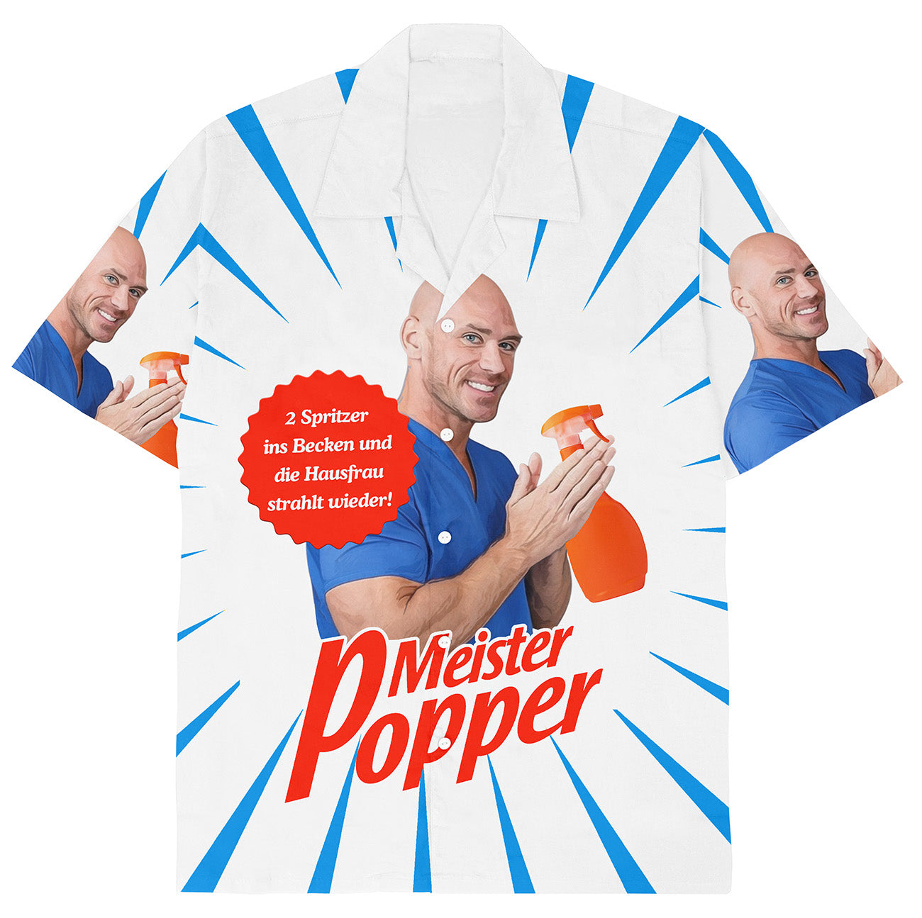 MEISTER POPPER HAUSFRAU - Hawaiihemd