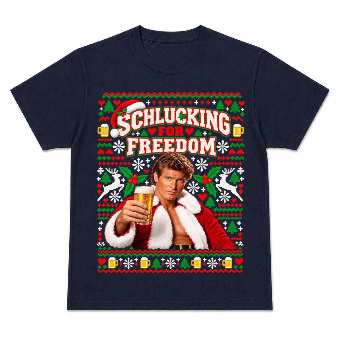 SCHLUCKING FOR FREEDOM CHRISTMAS - Christmas Tee