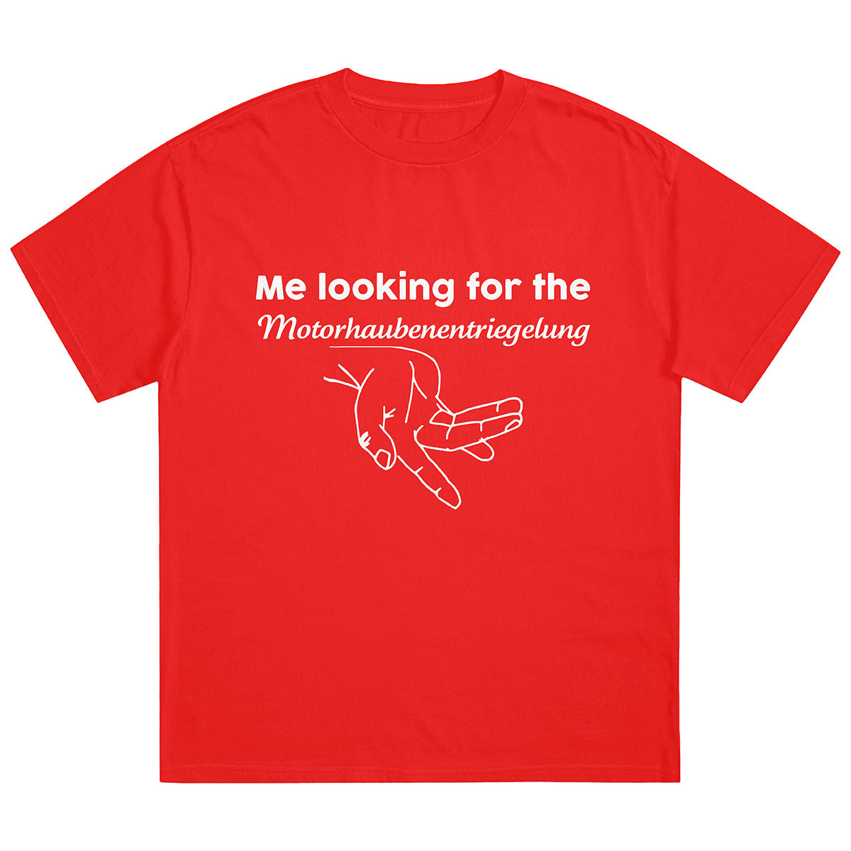 MOTORHAUBENENTRIEGELUNG - T-Shirt Unisex