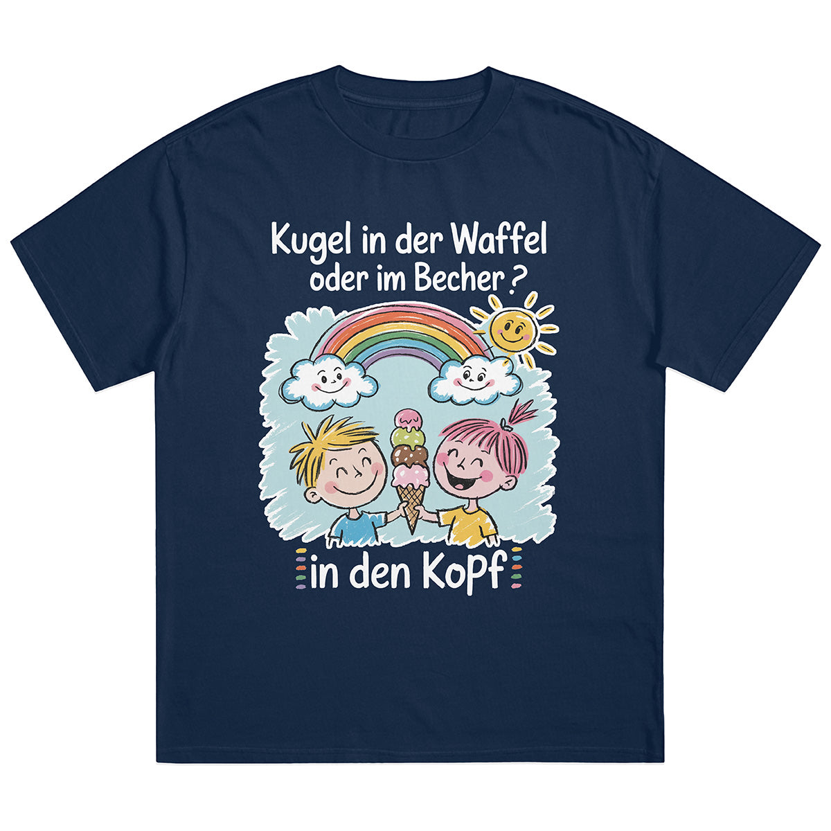 KUGEL WAFFEL ODER BECHER - Premium Shirt Unisex