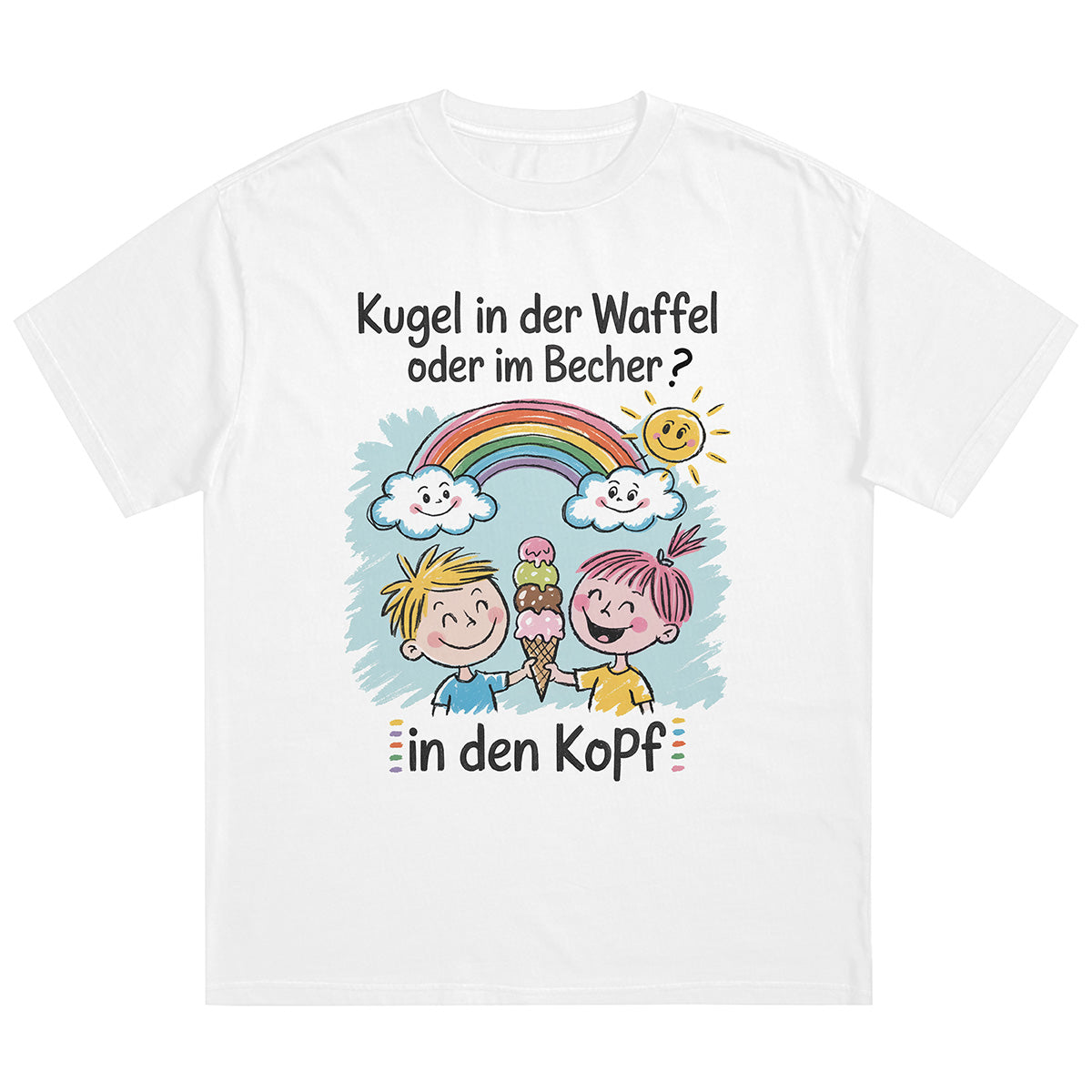 KUGEL WAFFEL ODER BECHER - Premium Shirt Unisex