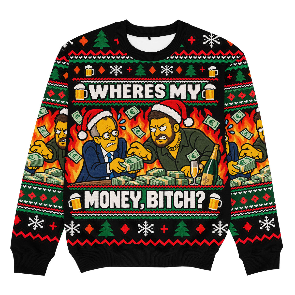 WHERE'S MY MONEY - Signature Kersttrui