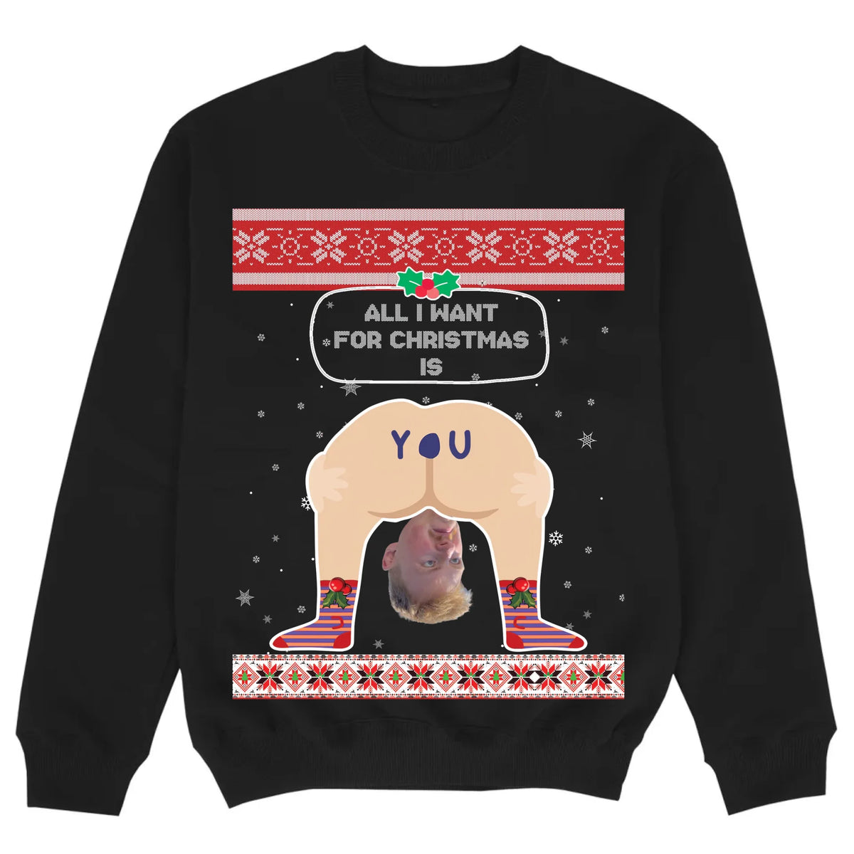 mockup sweater black