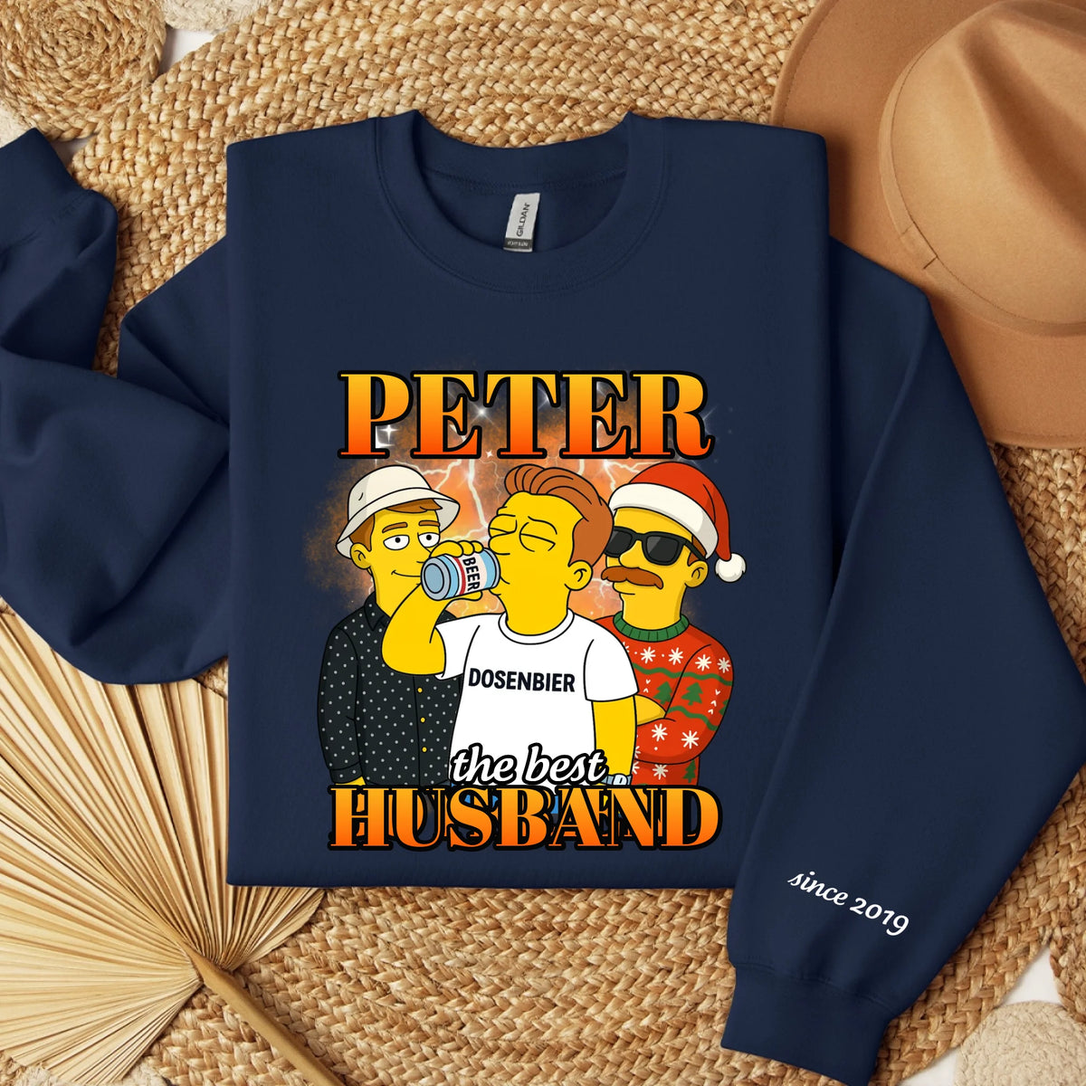 sweater folded navy