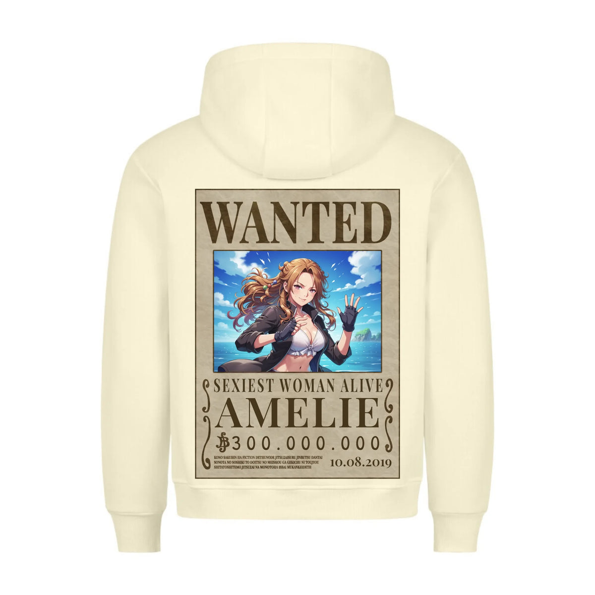 WANTED GIRLFRIEND/BOYFRIEND - Personalisierbarer Hoodie Backprint
