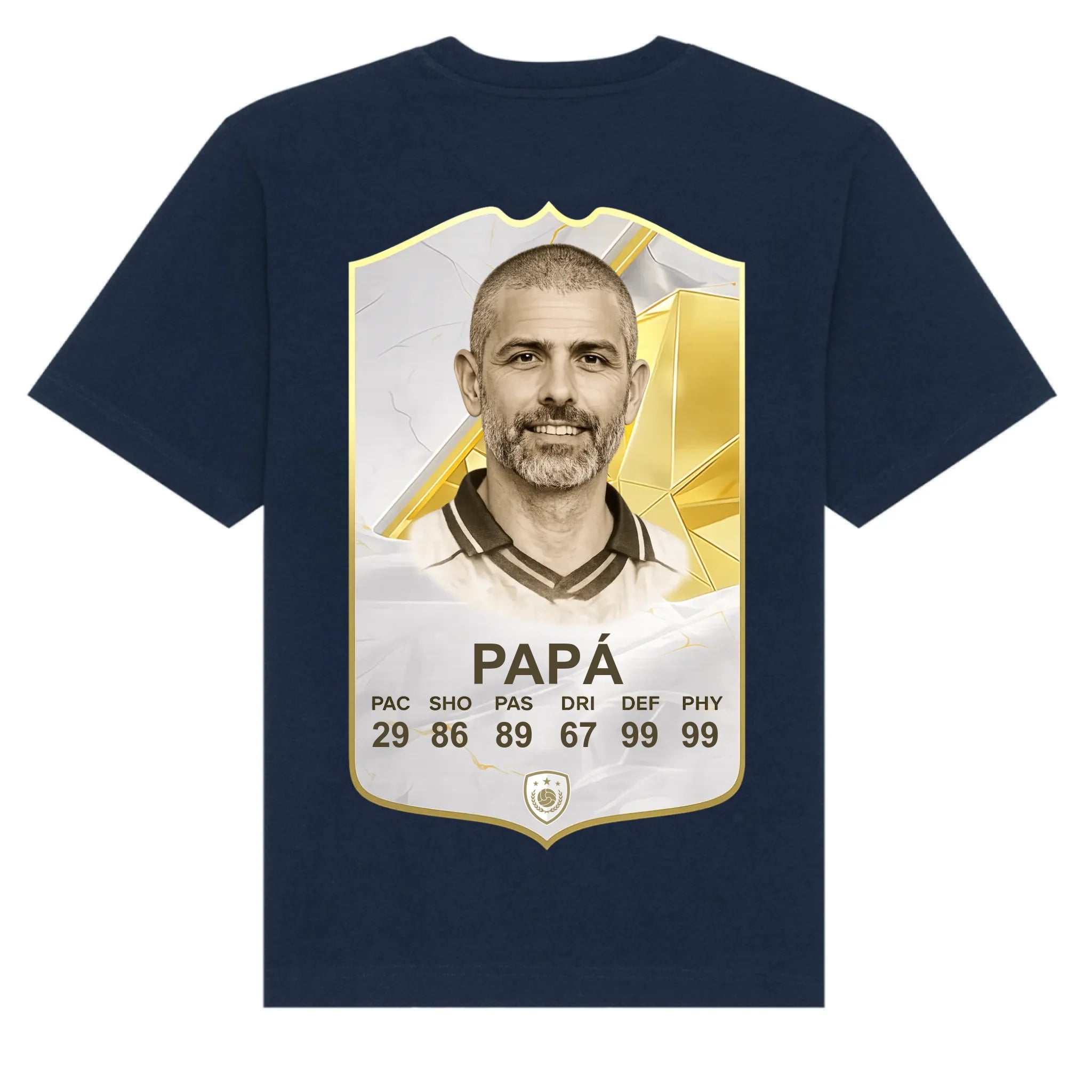 mockup shirt back navy