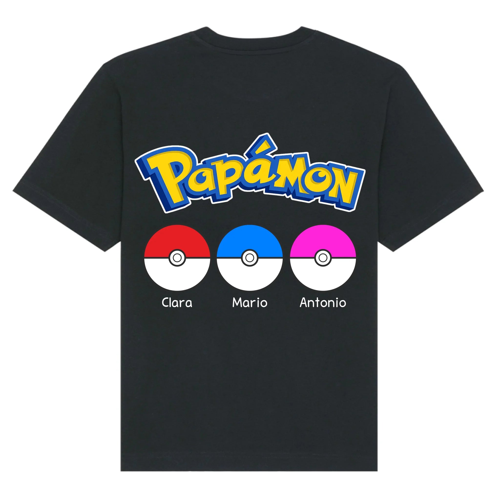 mockup shirt back black