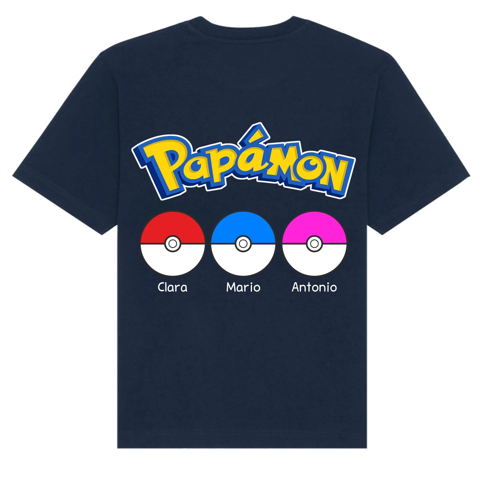 mockup shirt back navy