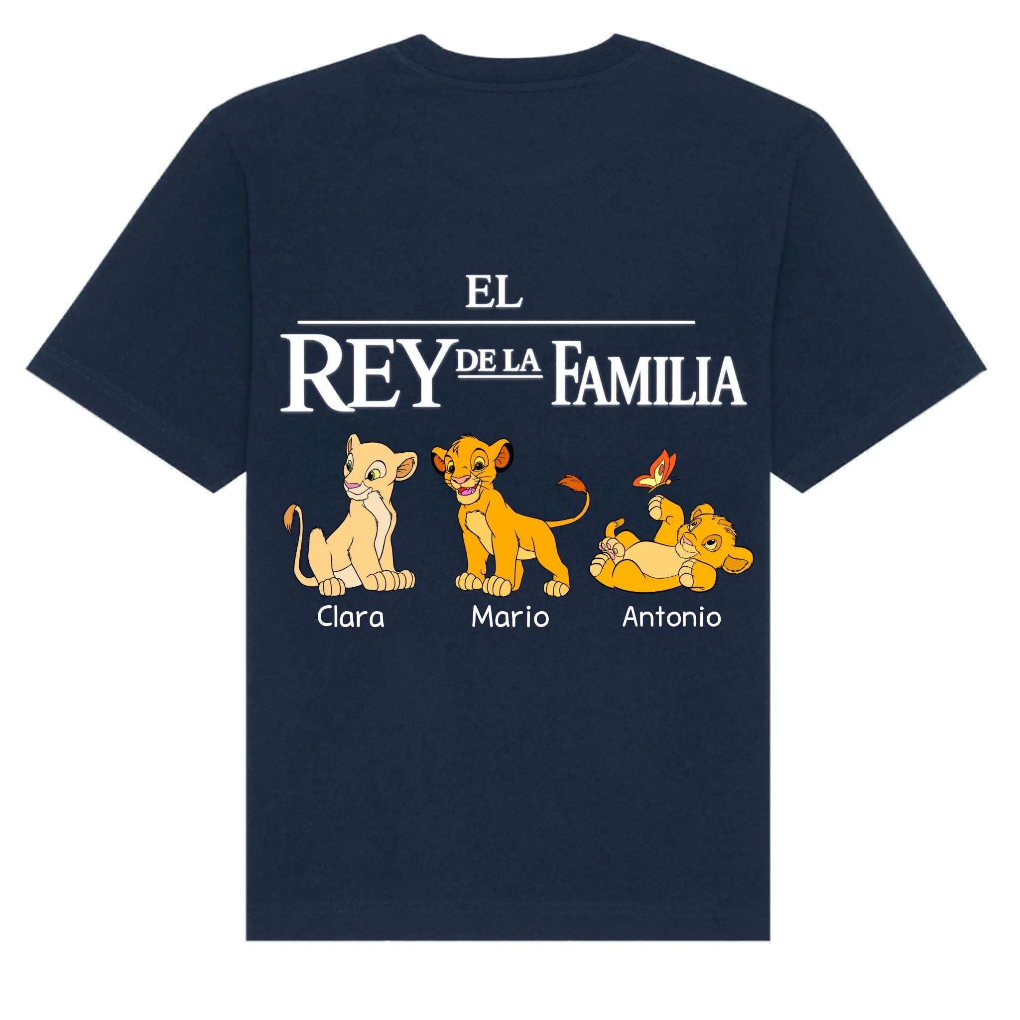 mockup shirt back navy