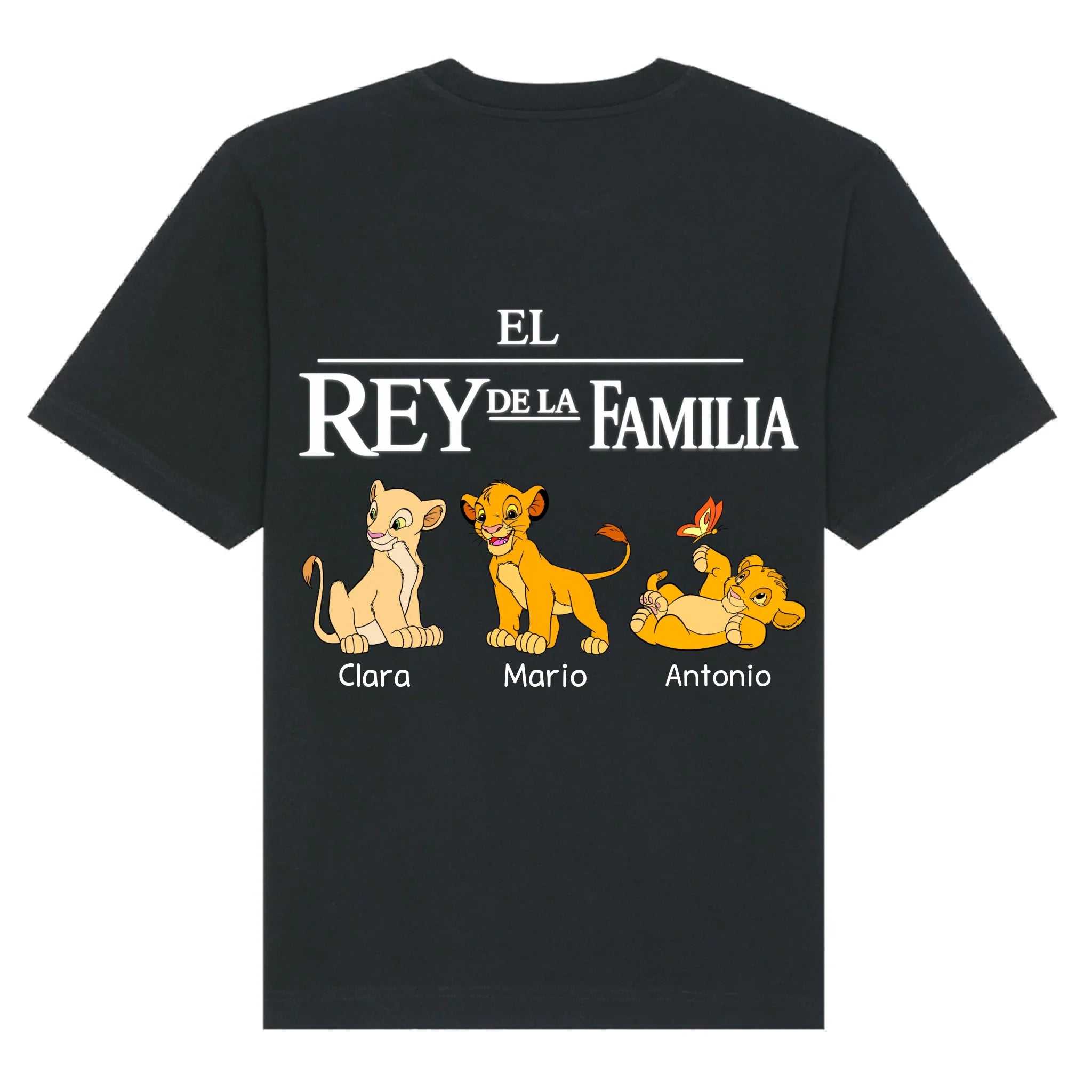 mockup shirt back black