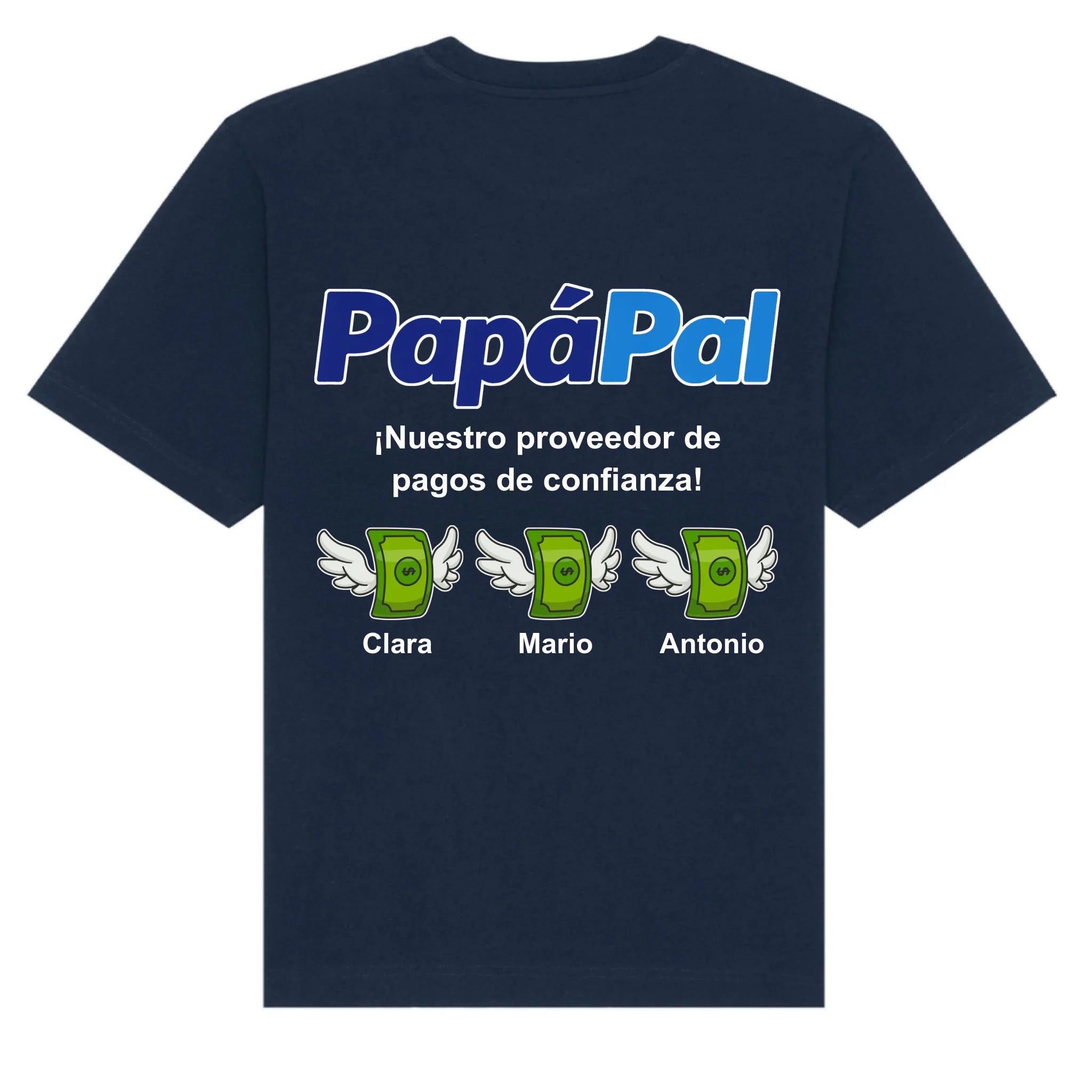 mockup shirt back navy