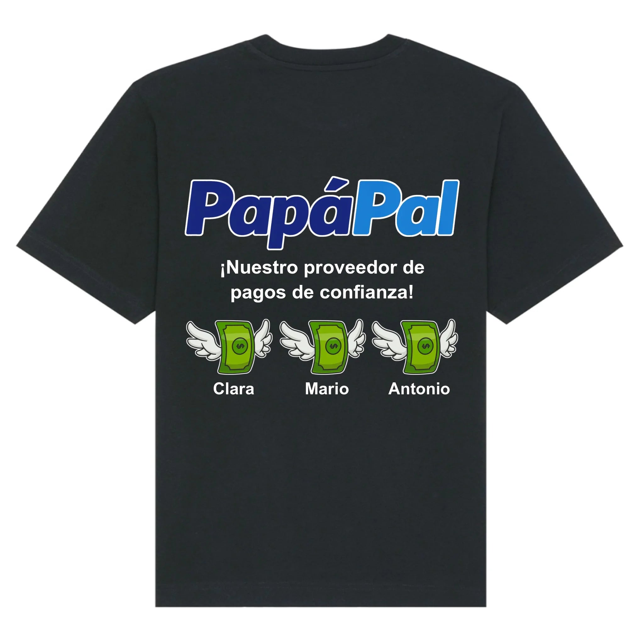 mockup shirt back black