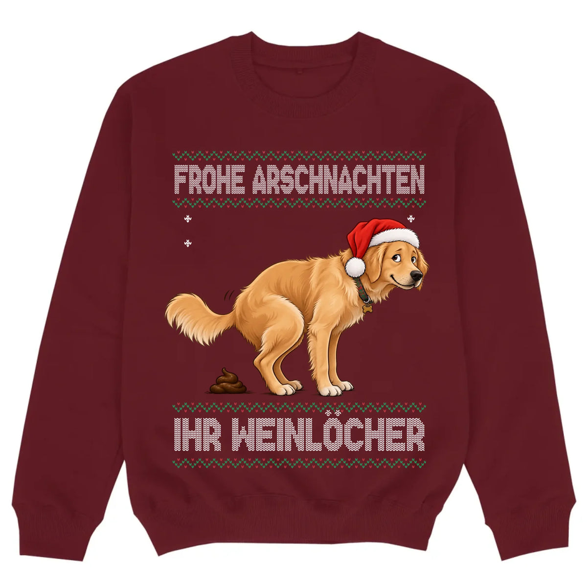 mockup sweater burgund