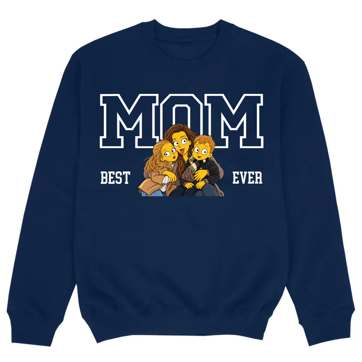 mockup sweater navy