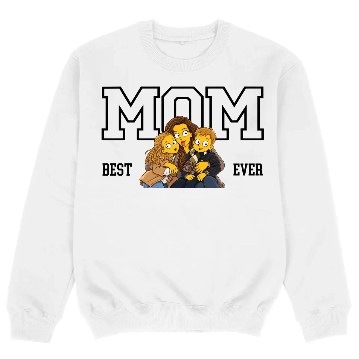 mockup sweater white