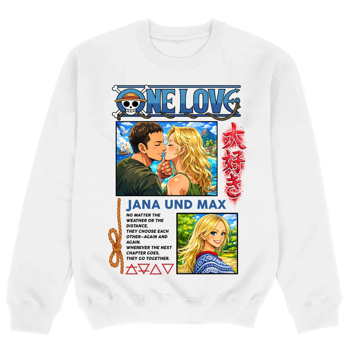 mockup sweater white