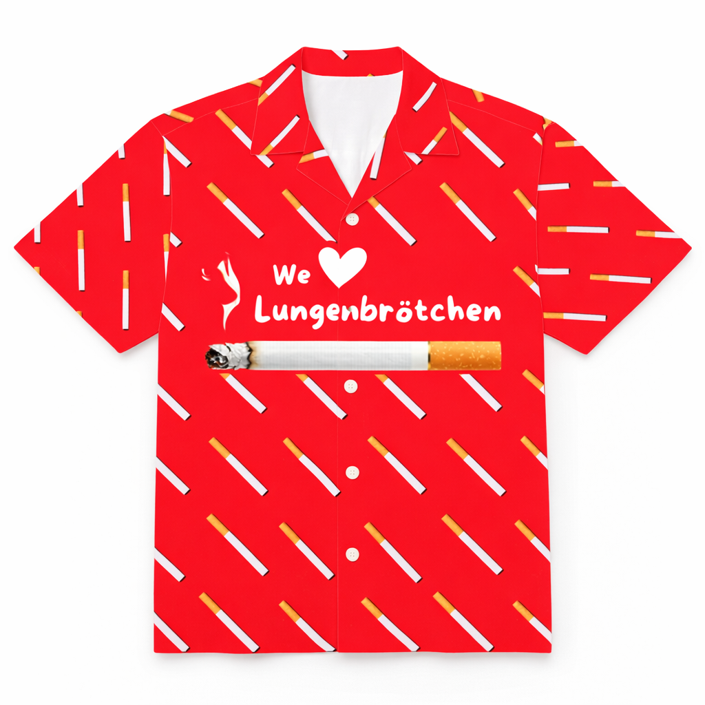 WE LOVE LUNGENBRÖTCHEN - Premium Hawaiihemd