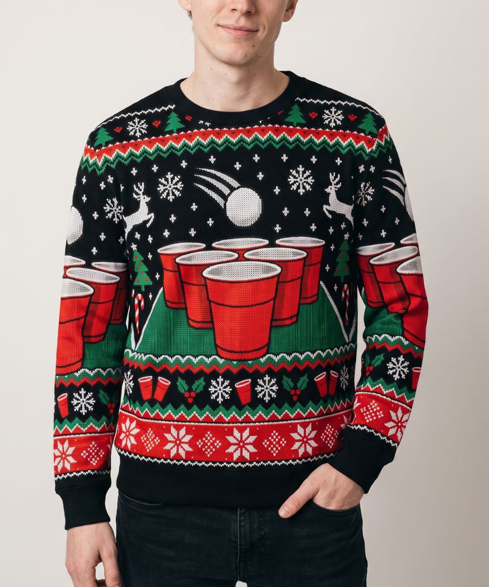 BEERPONG - Maglione Natalizio Signature