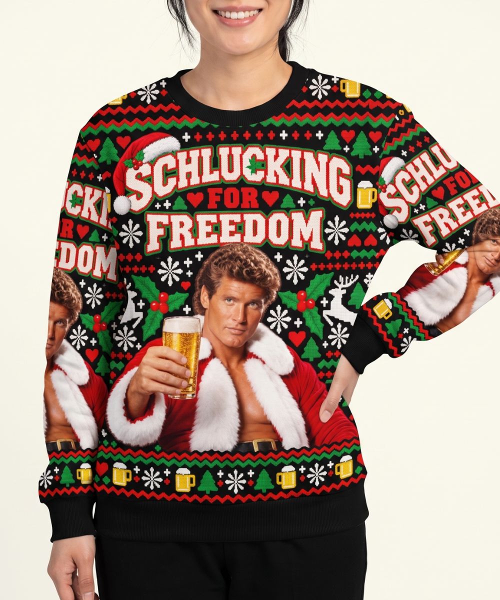 SCHLUCKING FOR FREEDOM - Signature Christmas Sweater