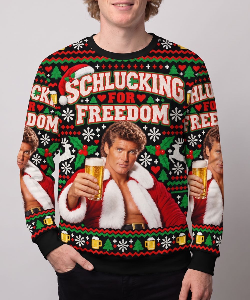 SCHLUCKING FOR FREEDOM - Maglione Natalizio Signature